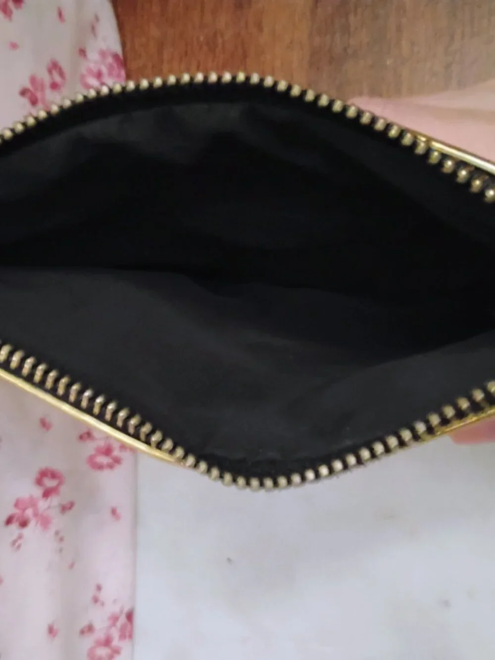 Nars Gold Metallic Makeup Bag
